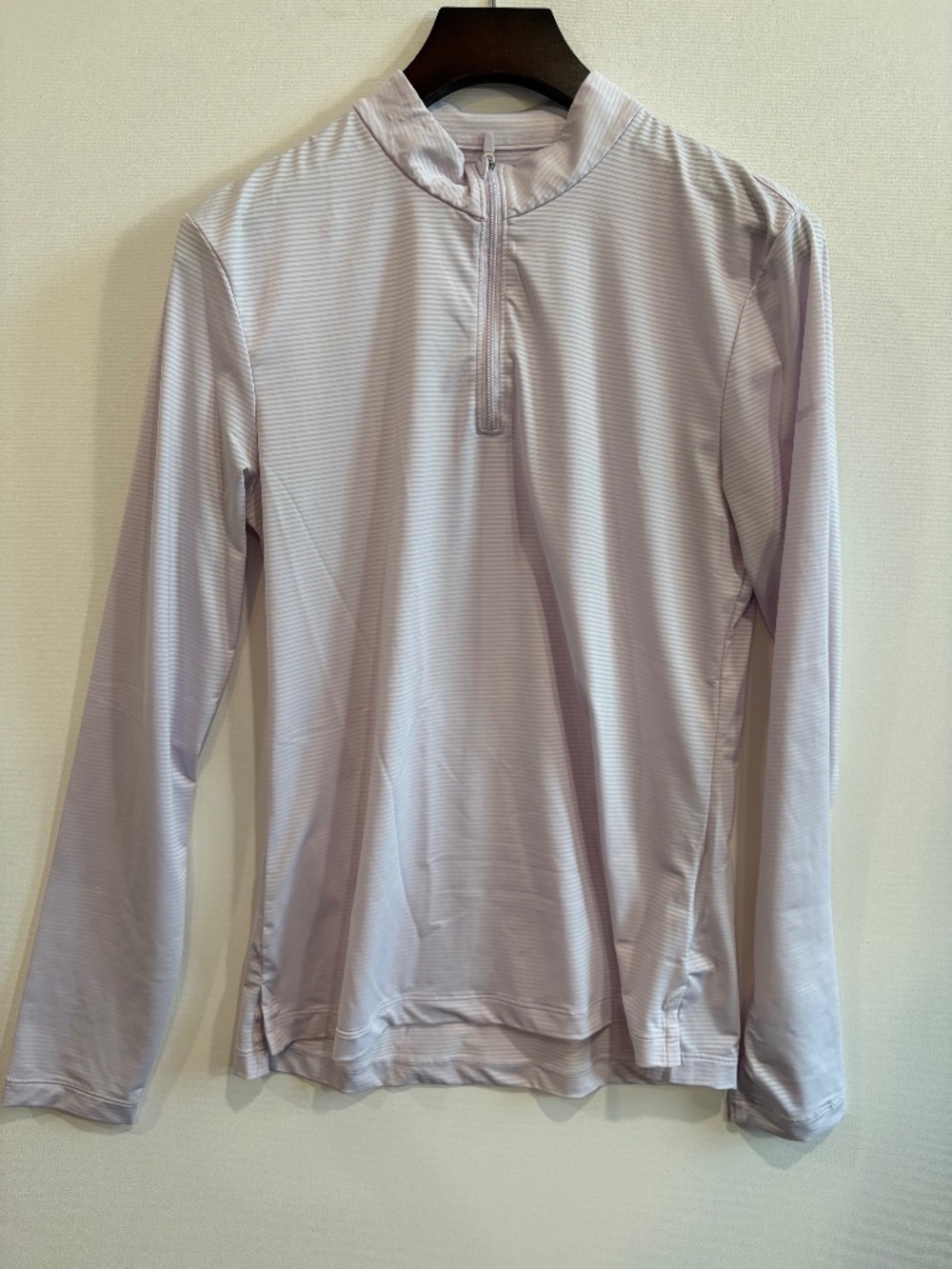 Nike Dri-FIT Women’s XS Golf Quarter Zip Long Sleeve Light Pink Stripe